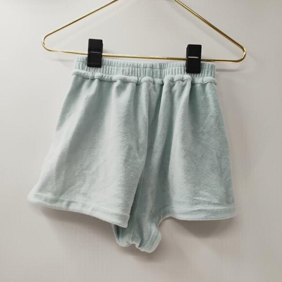 Frankies Bikinis Coco Terry cloth towel Shorts in Blue Women’s Size Medium - Picture 7 of 15